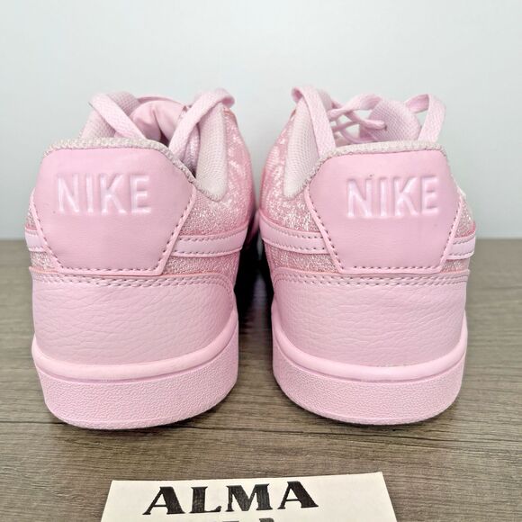 Nike Court Vision Low Pink Lace Foam HJ5846-600 Viral Women’s US Sz 9 - Picture 5 of 8